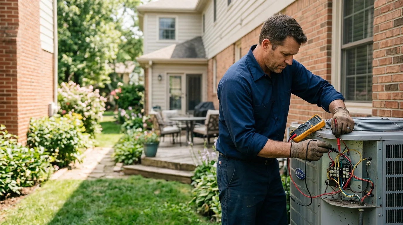 HVAC technician working near Lone Pine, CA